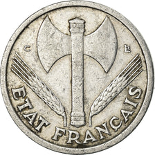 Moneda, Francia, Morlon, Franc, 1944, Castelsarrasin, MBC, Aluminio, KM:885a.3
