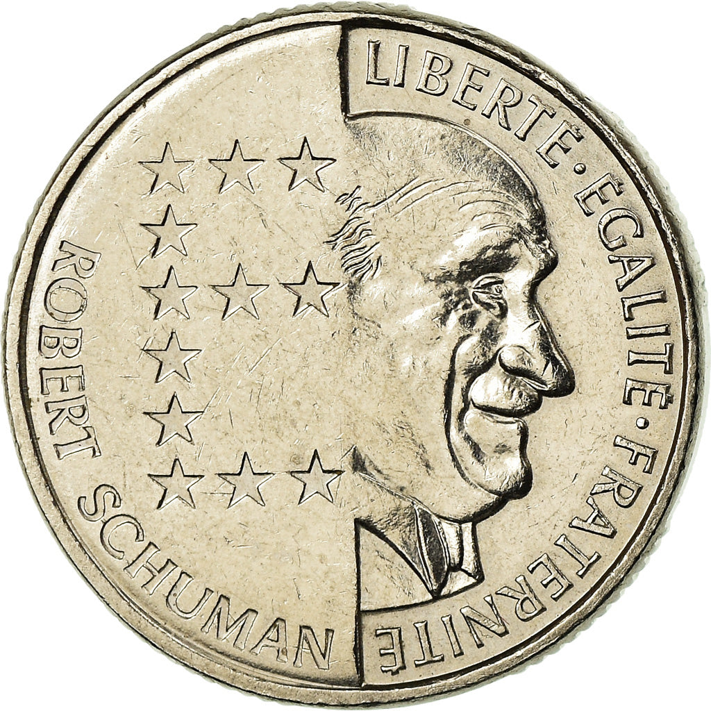Moneta, Francia, Schumann, 10 Francs, 1986, BB, Nichel, KM:958, Gadoury:825