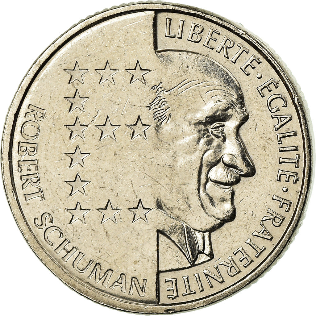 Münze, Frankreich, Schumann, 10 Francs, 1986, SS, Nickel, KM:958, Gadoury:825