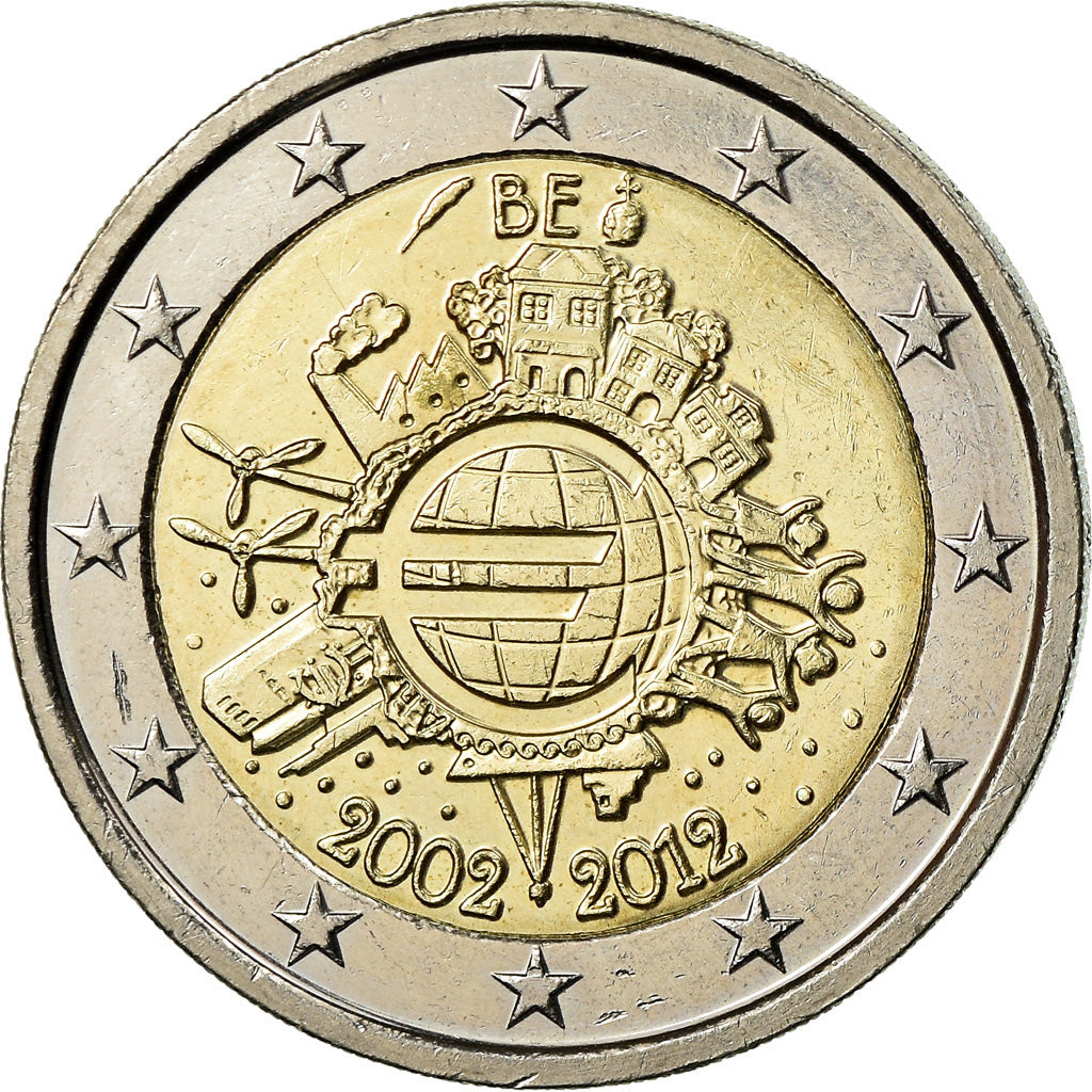 België, 2 Euro, 2012, ZF, Bi-Metallic, KM:315