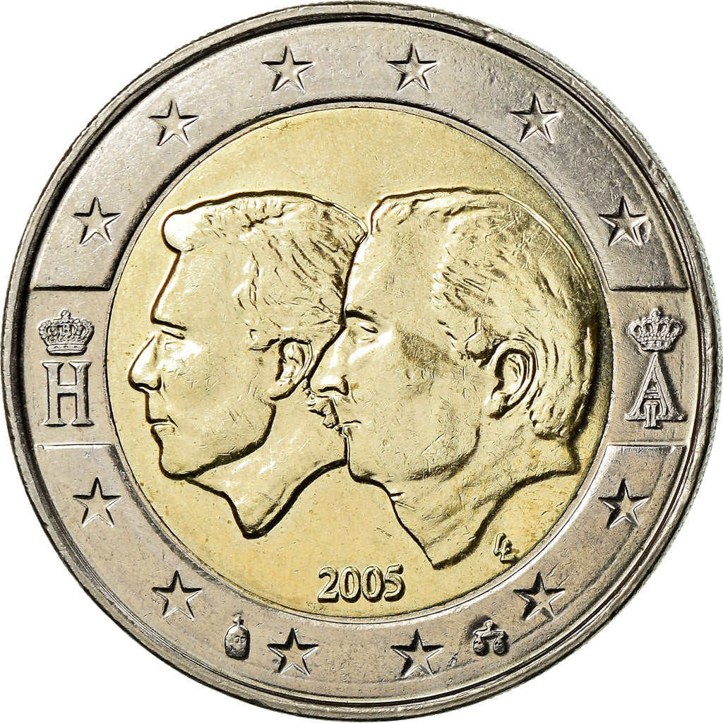 Belgium, 2 Euro, Schengen Agreement, 2005, EF(40-45), Bi-Metallic, KM:240