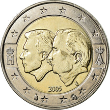 Belgium, 2 Euro, Schengen Agreement, 2005, EF(40-45), Bi-Metallic, KM:240