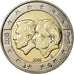 Belgium, 2 Euro, Schengen Agreement, 2005, EF(40-45), Bi-Metallic, KM:240