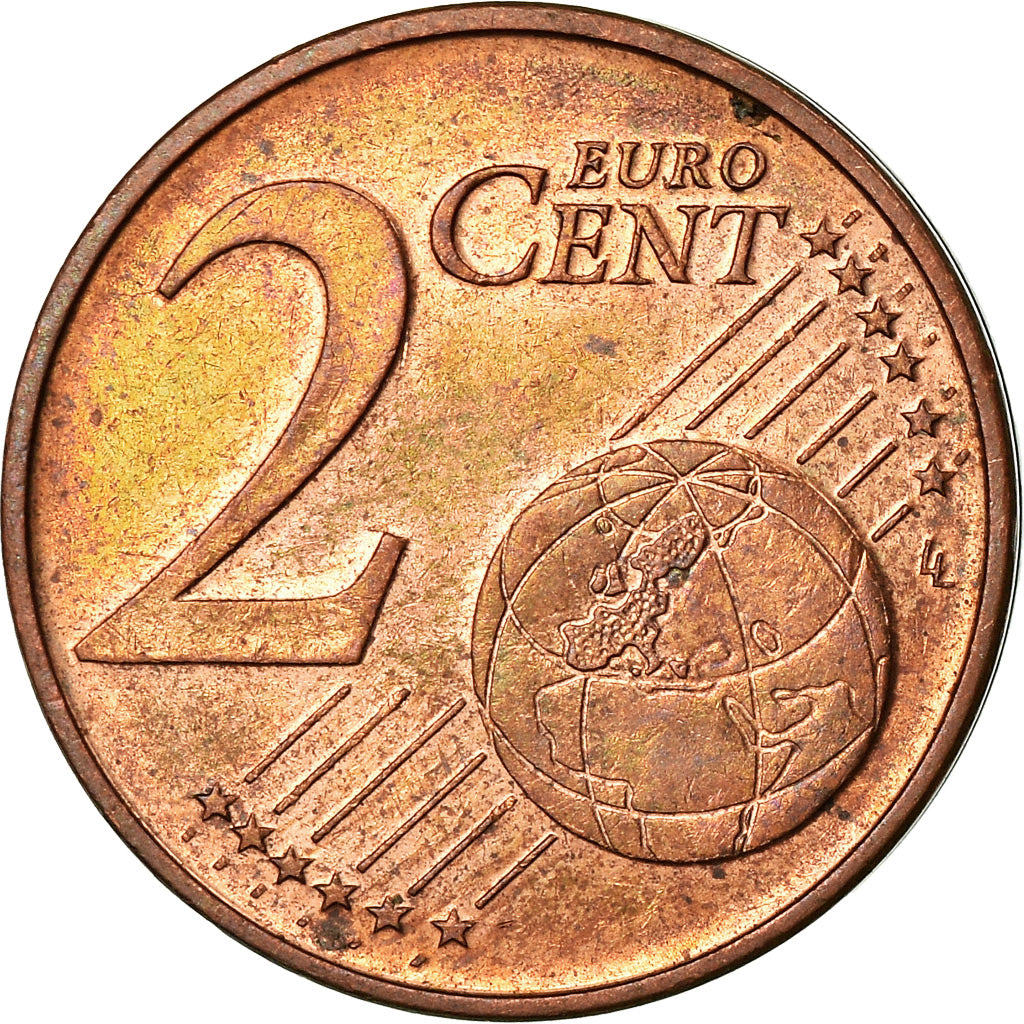 Oostenrijk, 2 Euro Cent, 2004, ZF, Copper Plated Steel, KM:3083