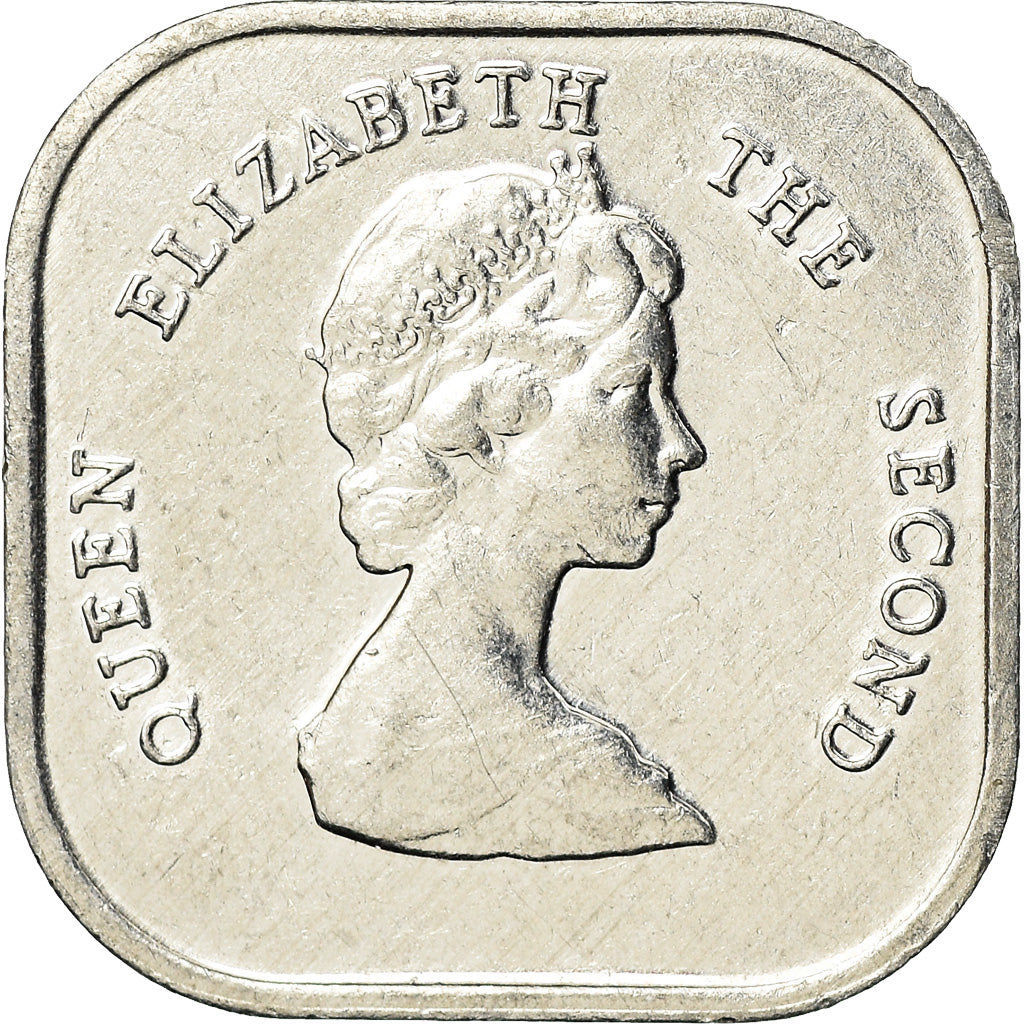 Moneta, Państwa Wschodnich Karaibów, Elizabeth II, 2 Cents, 1996, AU(50-53)