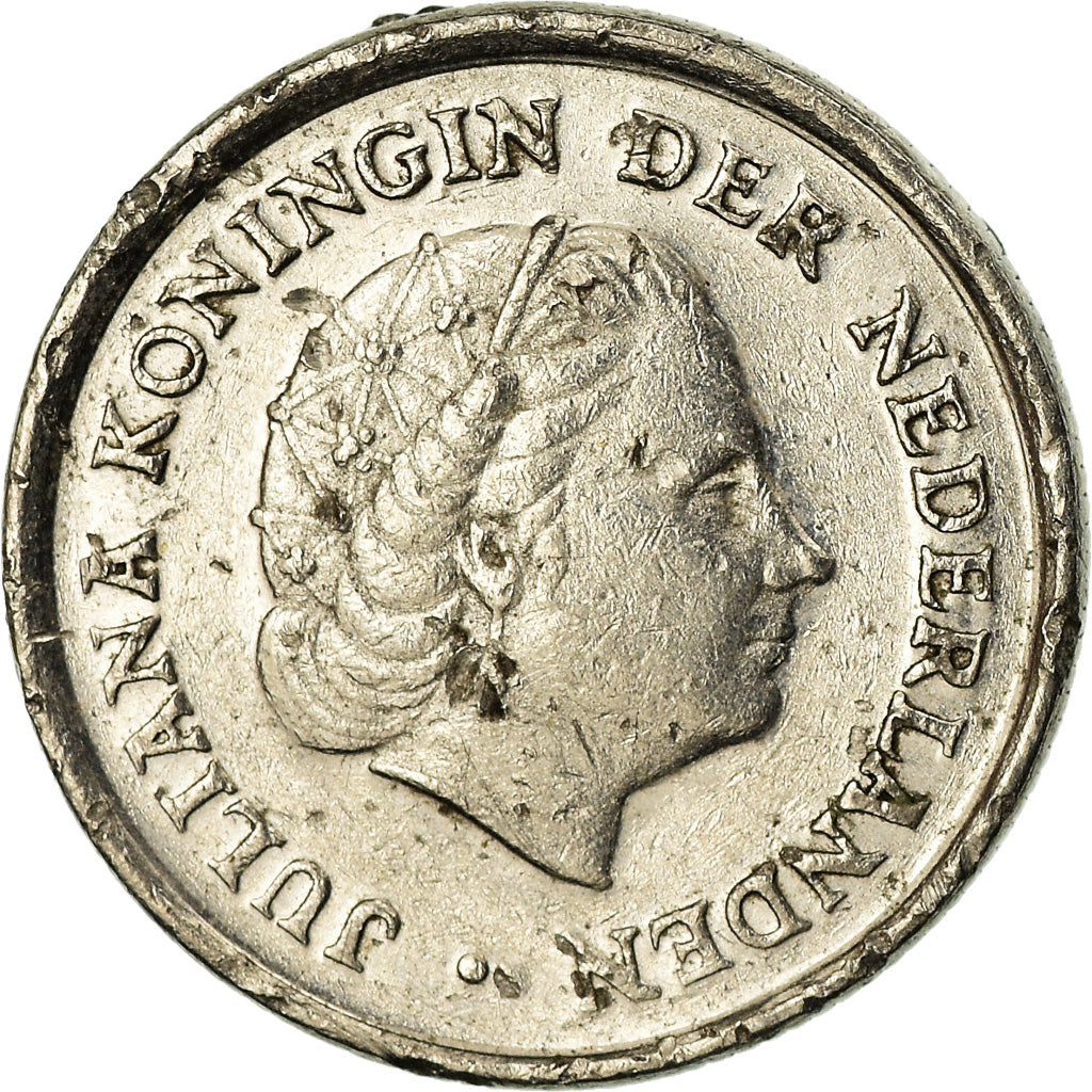 Moneda, Países Bajos, Juliana, 10 Cents, 1979, BC+, Níquel, KM:182