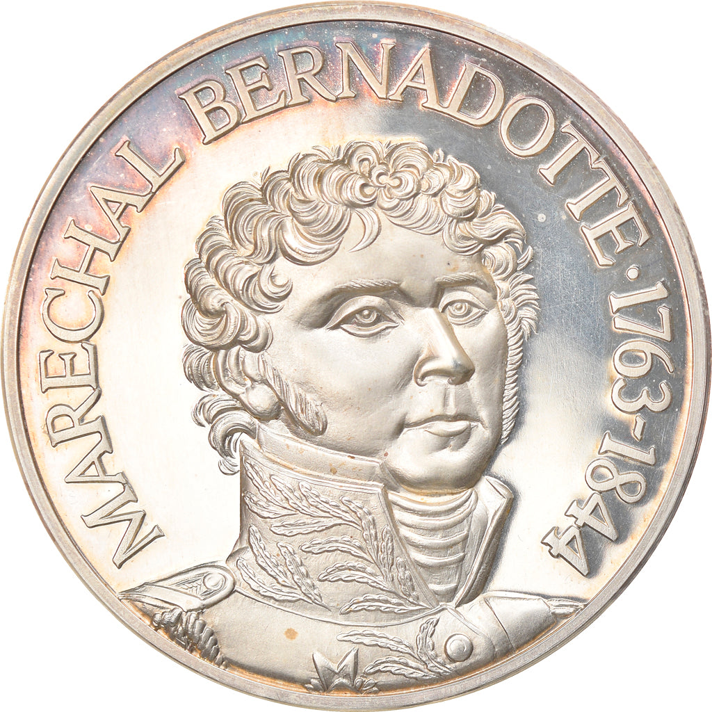 France, Medal, Napoléon Ier, Maréchal Bernadotte, History, 1976, MS(65-70)