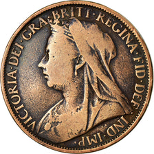 Coin, Great Britain, Victoria, Penny, 1900, EF(40-45), Bronze, KM:790