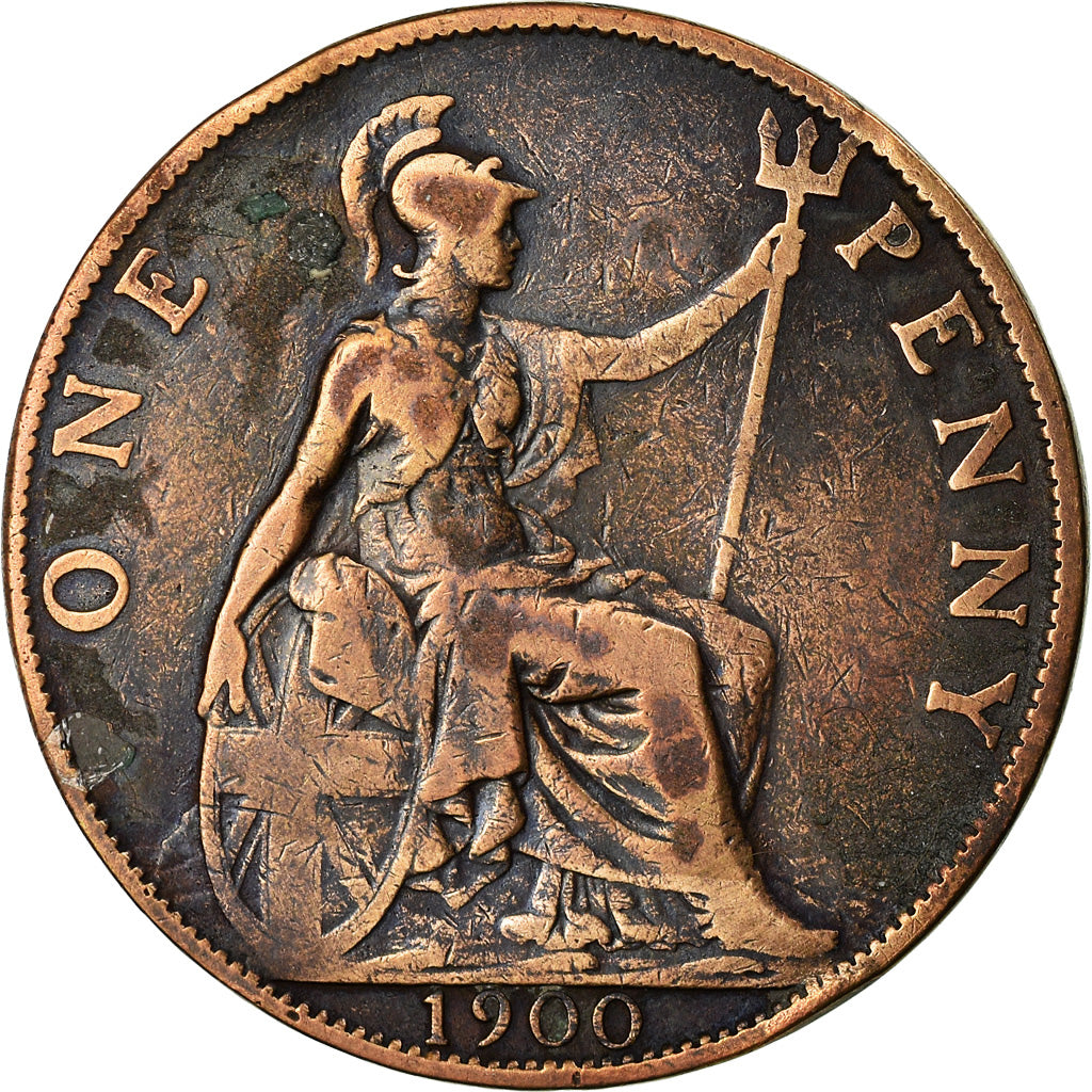 Coin, Great Britain, Victoria, Penny, 1900, EF(40-45), Bronze, KM:790