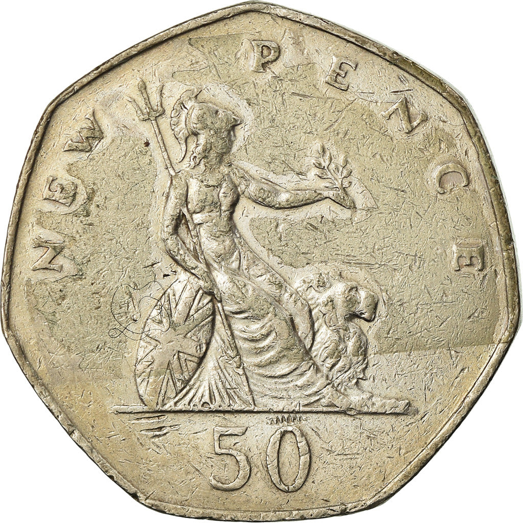 Münze, Großbritannien, Elizabeth II, 50 New Pence, 1980, SS, Copper-nickel