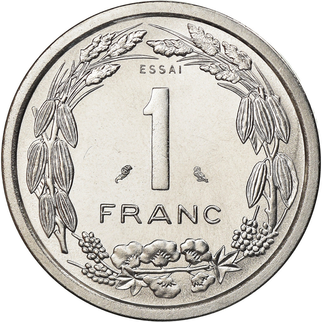Moneta, Państwa Afryki Środkowej, Franc, 1974, Paris, PRÓBA, MS(65-70)