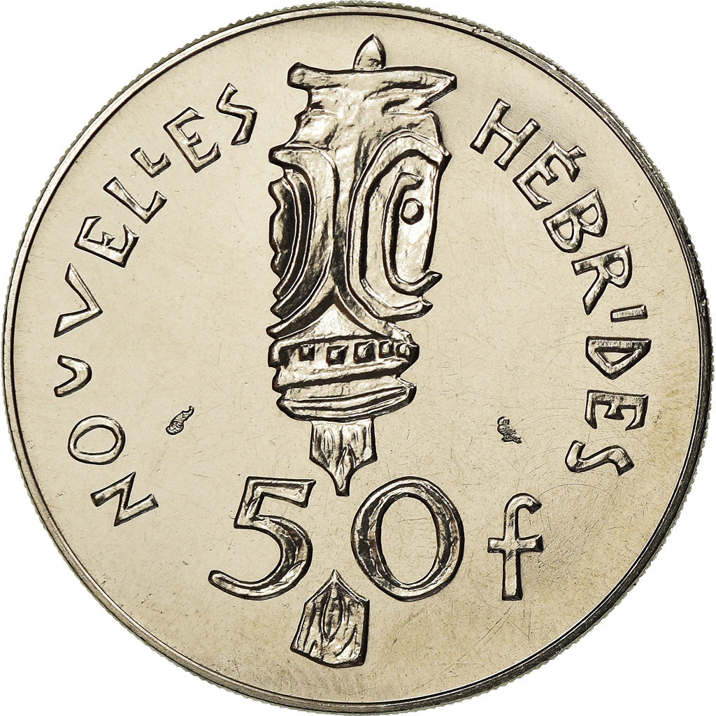 Coin, New Hebrides, 50 Francs, 1972, Paris, ESSAI, MS(65-70), Nickel, KM:E7