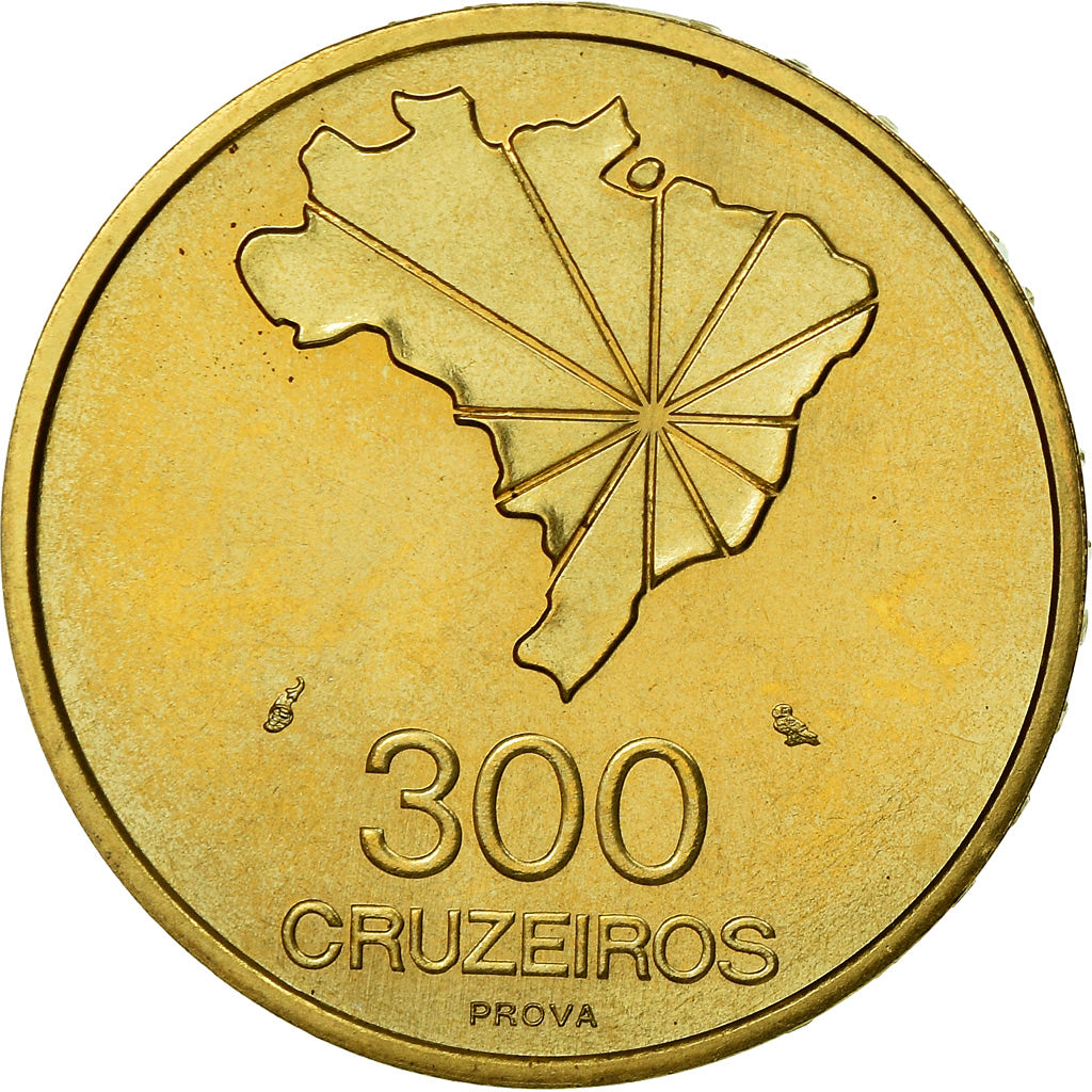Münze, Brasilien, 300 Cruzeiros, 1972, ESSAI, STGL, Messing, KM:Pr7