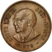 Coin, South Africa, 2 Cents, 1979, EF(40-45), Bronze, KM:99