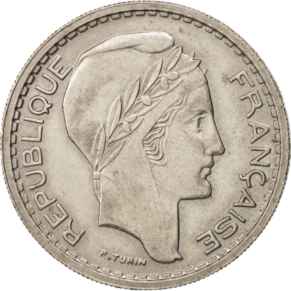 France, Turin,10 Francs,1949, Paris,MS(65-70),Copper-nickel,KM:909.1