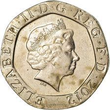 Coin, Great Britain, Elizabeth II, 20 Pence, 2012, EF(40-45), Copper-nickel