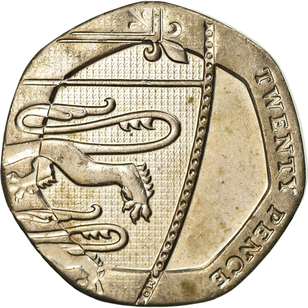 Münze, Großbritannien, Elizabeth II, 20 Pence, 2012, SS, Copper-nickel