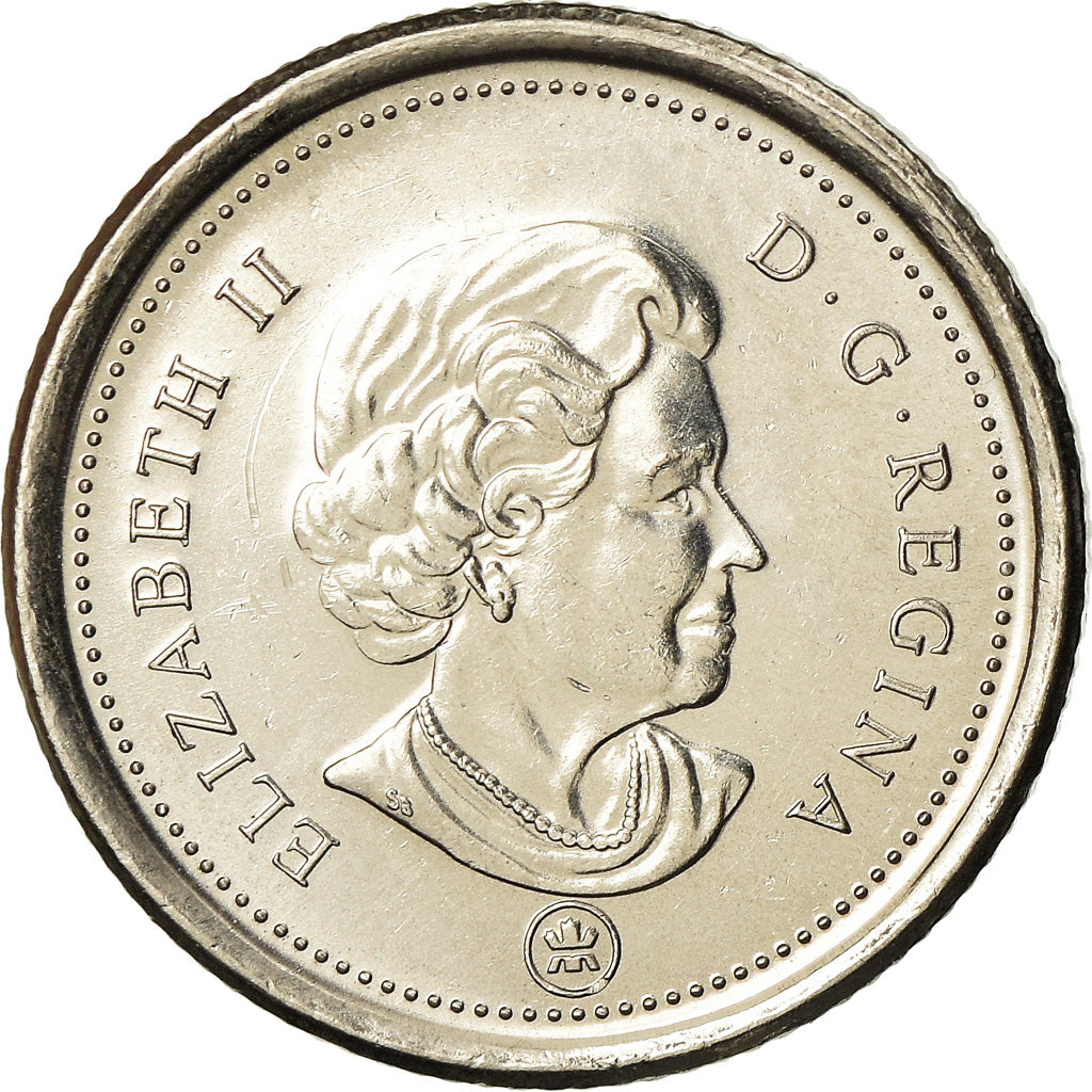 Coin, Canada, Elizabeth II, 10 Cents, 2010, Royal Canadian Mint, Winnipeg