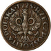 Coin, Poland, 2 Grosze, 1925, Warsaw, EF(40-45), Bronze, KM:9a