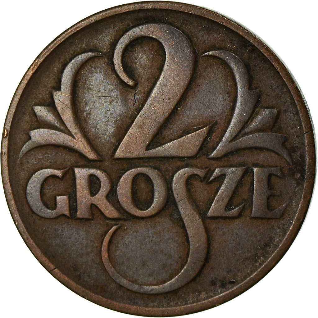 Coin, Poland, 2 Grosze, 1925, Warsaw, EF(40-45), Bronze, KM:9a