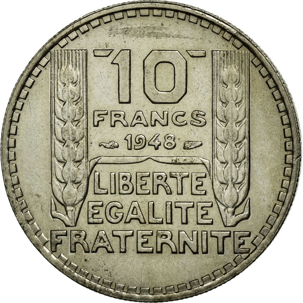 Coin, France, Turin, 10 Francs, 1948, Paris, AU(55-58), Copper-nickel, KM:909.1