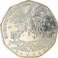 Austria, 5 Euro, Enlargement of the European Union, 2004, FDC, FDC, Argento