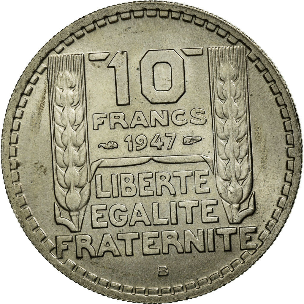 Münze, Frankreich, Turin, 10 Francs, 1947, Beaumont le Roger, VZ