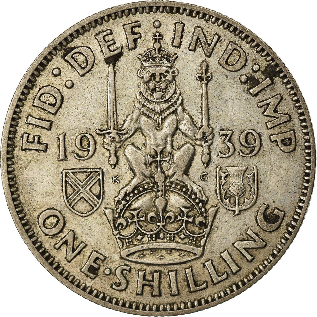 Coin, Great Britain, George VI, Shilling, 1939, VF(30-35), Silver, KM:854