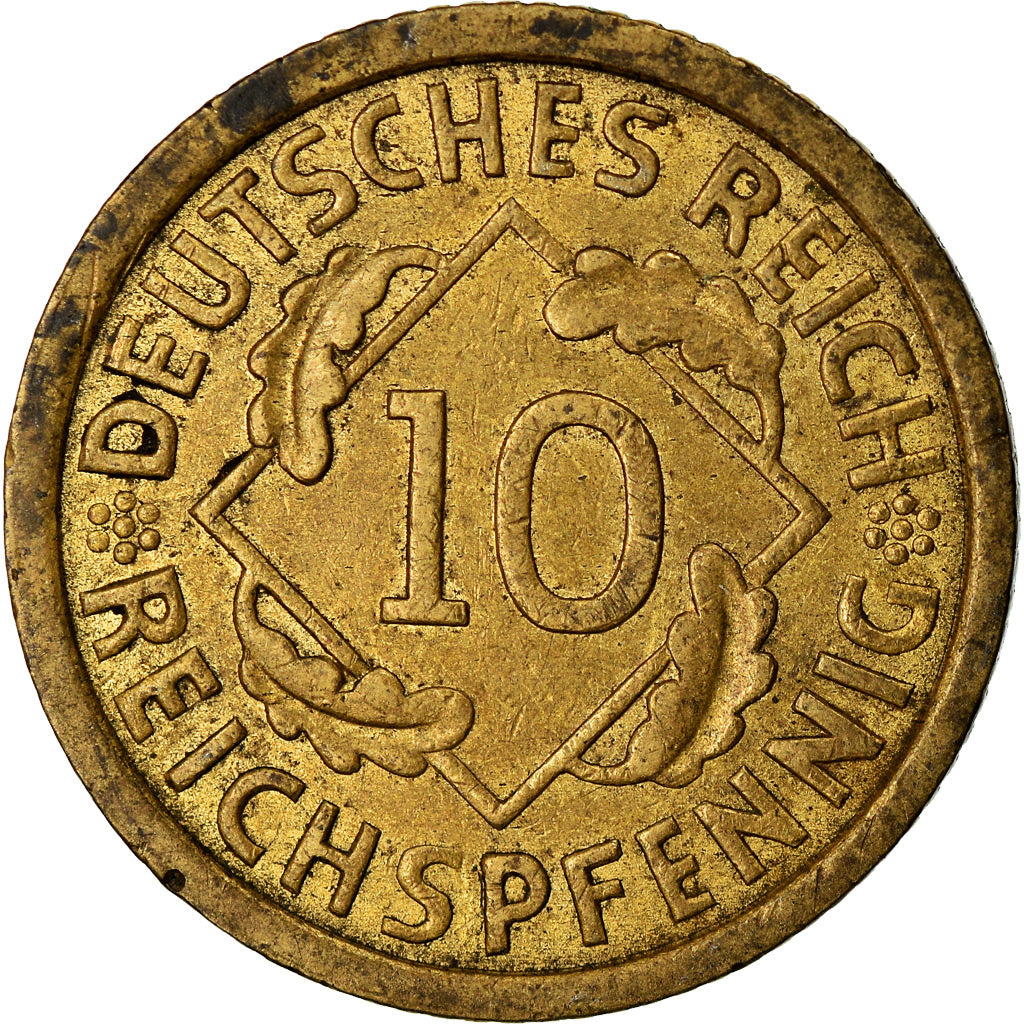 Moneta, NIEMCY, REP. WEIMARSKA, 10 Reichspfennig, 1935, Berlin, EF(40-45)