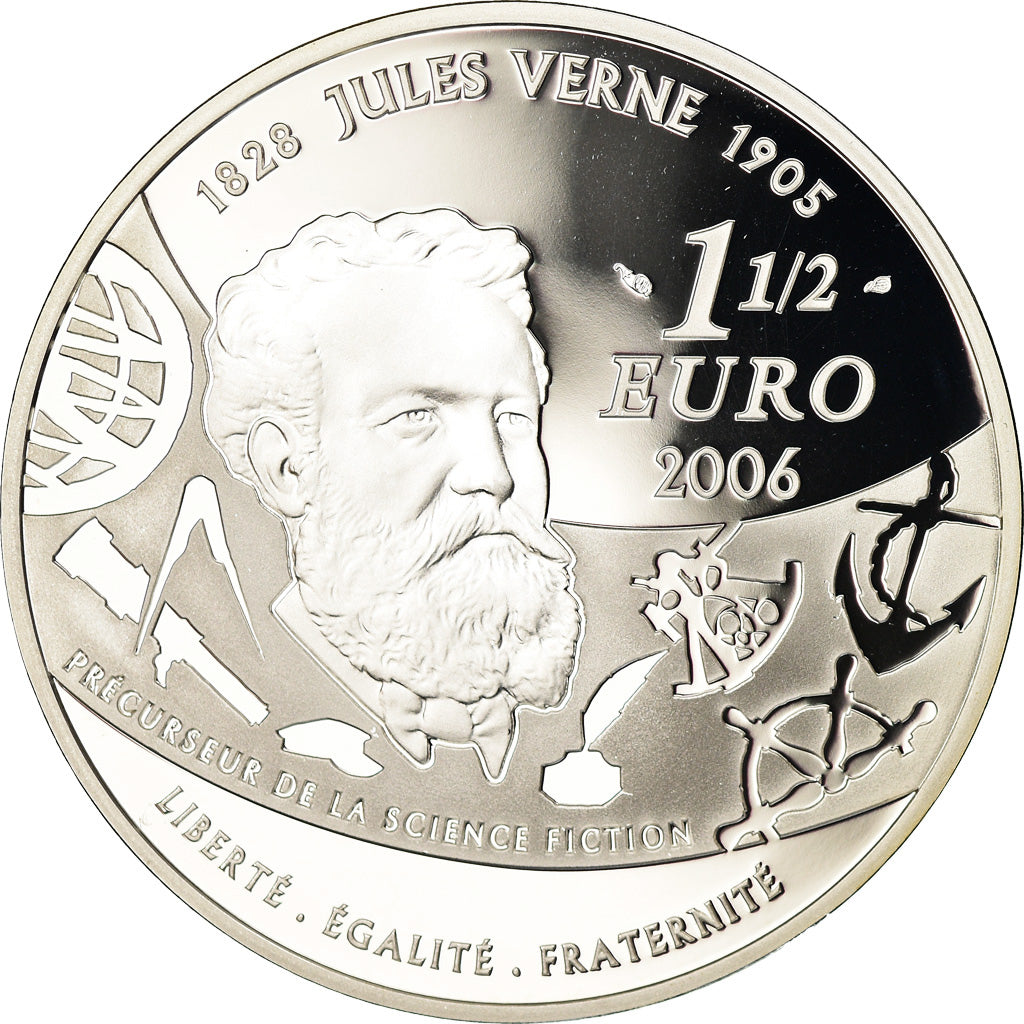 France, 1-1/2 Euro, 2006, BE, MS(65-70), Silver, Gadoury:EU205, KM:1447
