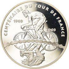 Francia, 1-1/2 Euro, Tour de France - Cent ans, 2003, BE, FDC, Argento
