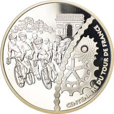 Francja, 1-1/2 Euro, Tour de France, 2003, Paris, BE, MS(65-70), Srebro