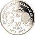 Frankrijk, Parijse munten, 10 Euro, Traité de l'Elysée, 2013, BE, FDC, Zilver