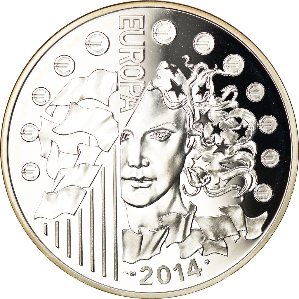 France, 10 Euro, 50 ans de la recherche spatiale européenne, 2014, BE