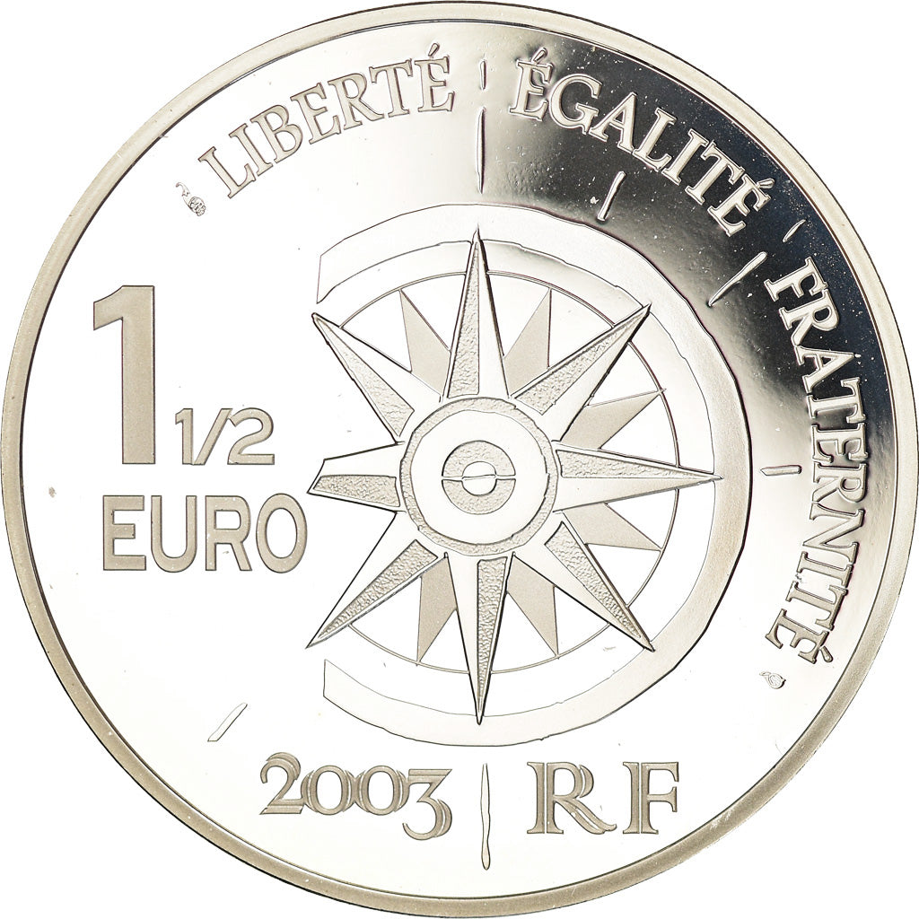 France, 1-1/2 Euro, 2003, BE, FDC, Argent, Gadoury:EU87, KM:1343
