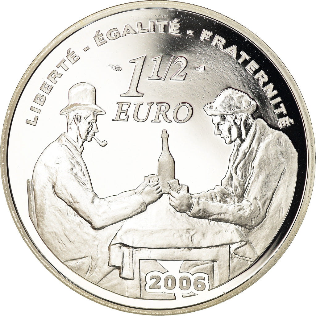 Francja, 1-1/2 Euro, 2006, Paris, BE, MS(65-70), Srebro, Gadoury:EU175, KM:1453