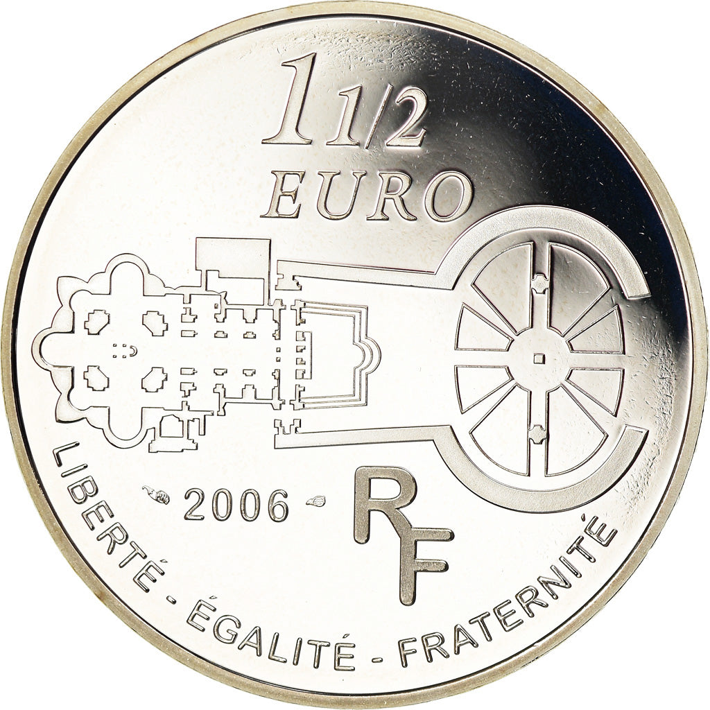 France, 1-1/2 Euro, 2006, BE, MS(65-70), Silver, Gadoury:EU187, KM:1455