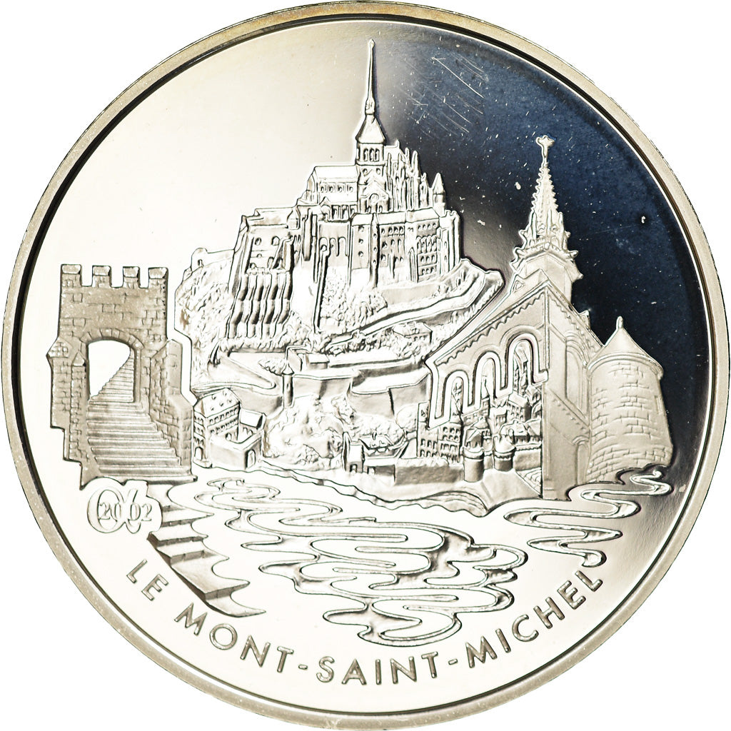 Francja, 1-1/2 Euro, 2002, Paris, BE, MS(65-70), Srebro, Gadoury:EU22, KM:1305