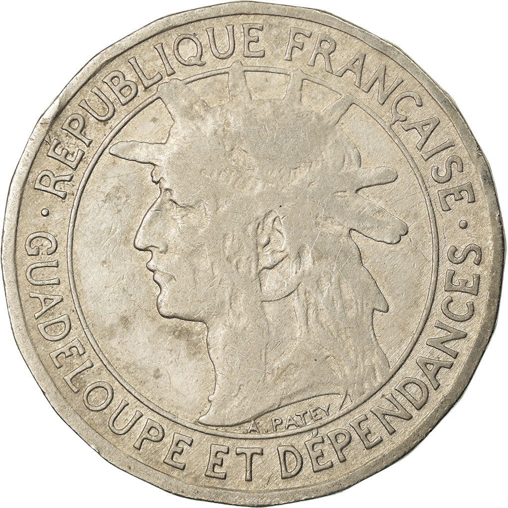 Monnaie, Guadeloupe, Franc, 1903, TTB, Copper-nickel, KM:46, Lecompte:57