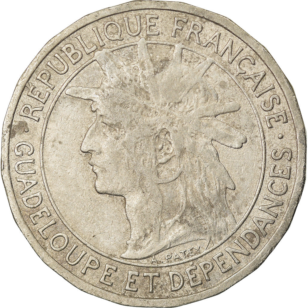 Coin, Guadeloupe, Franc, 1903, EF(40-45), Copper-nickel, KM:46, Lecompte:57