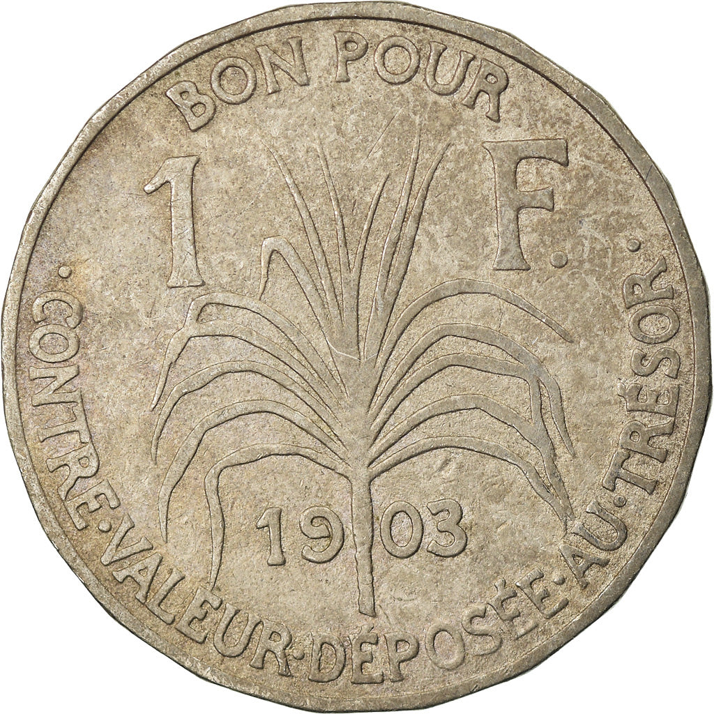 Monnaie, Guadeloupe, Franc, 1903, TB+, Copper-nickel, KM:46, Lecompte:57