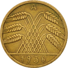 GERMANY, WEIMAR REPUBLIC, 10 Reichspfennig, 1936, Berlin, EF(40-45), KM 40