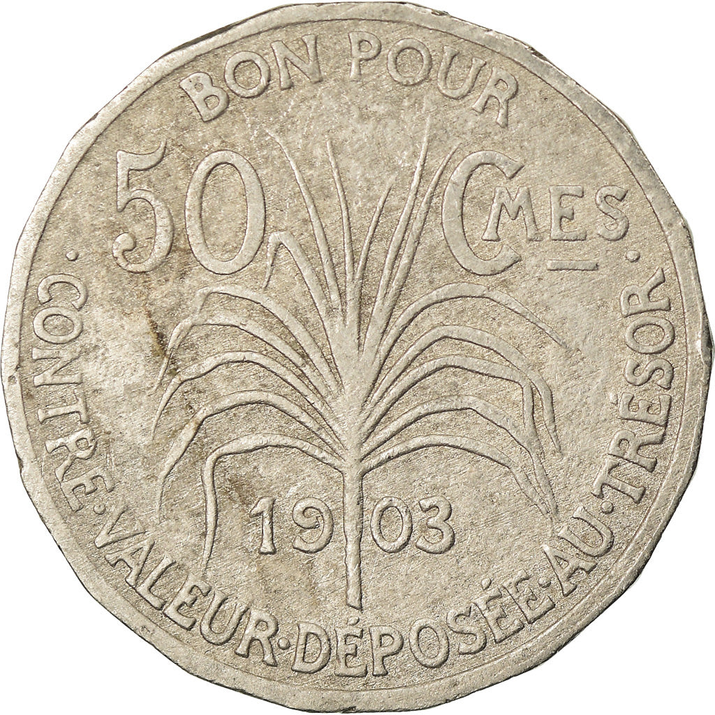 Munten, Guadeloupe, 50 Centimes, 1903, Paris, FR+, Copper-nickel, KM:45