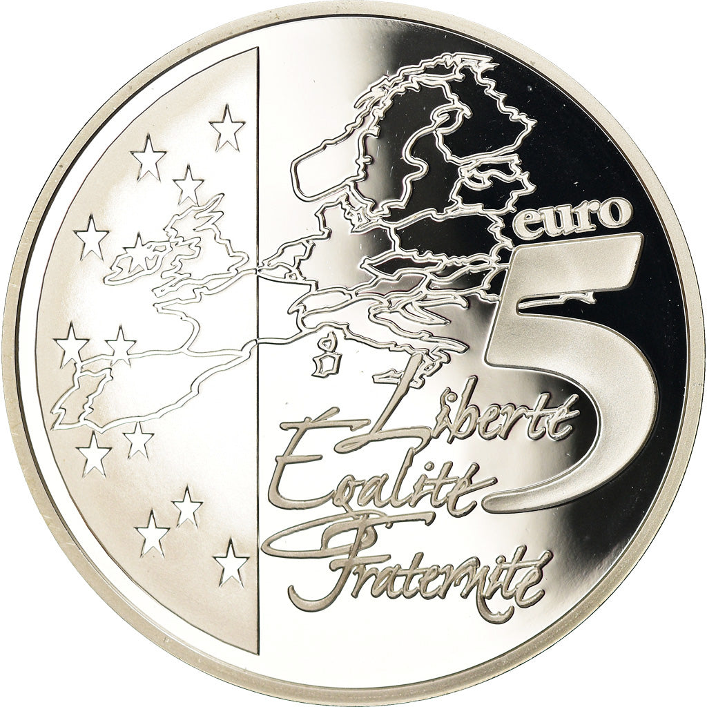 France, 5 Euro, Liberté Egalité Fraternité, 2003, BE, MS(65-70), Bi-Metallic