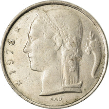 Moneta, Belgio, 5 Francs, 5 Frank, 1976, MB+, Rame-nichel, KM:134.1