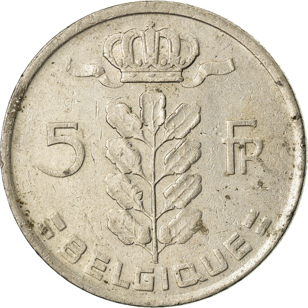 Coin, Belgium, 5 Francs, 5 Frank, 1976, VF(30-35), Copper-nickel, KM:134.1