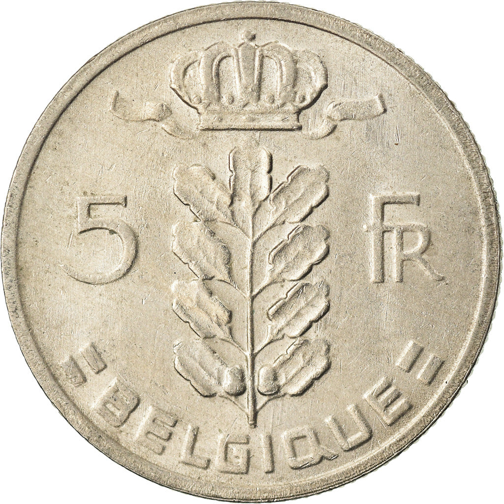 Moneta, Belgio, 5 Francs, 5 Frank, 1968, BB, Rame-nichel, KM:134.1