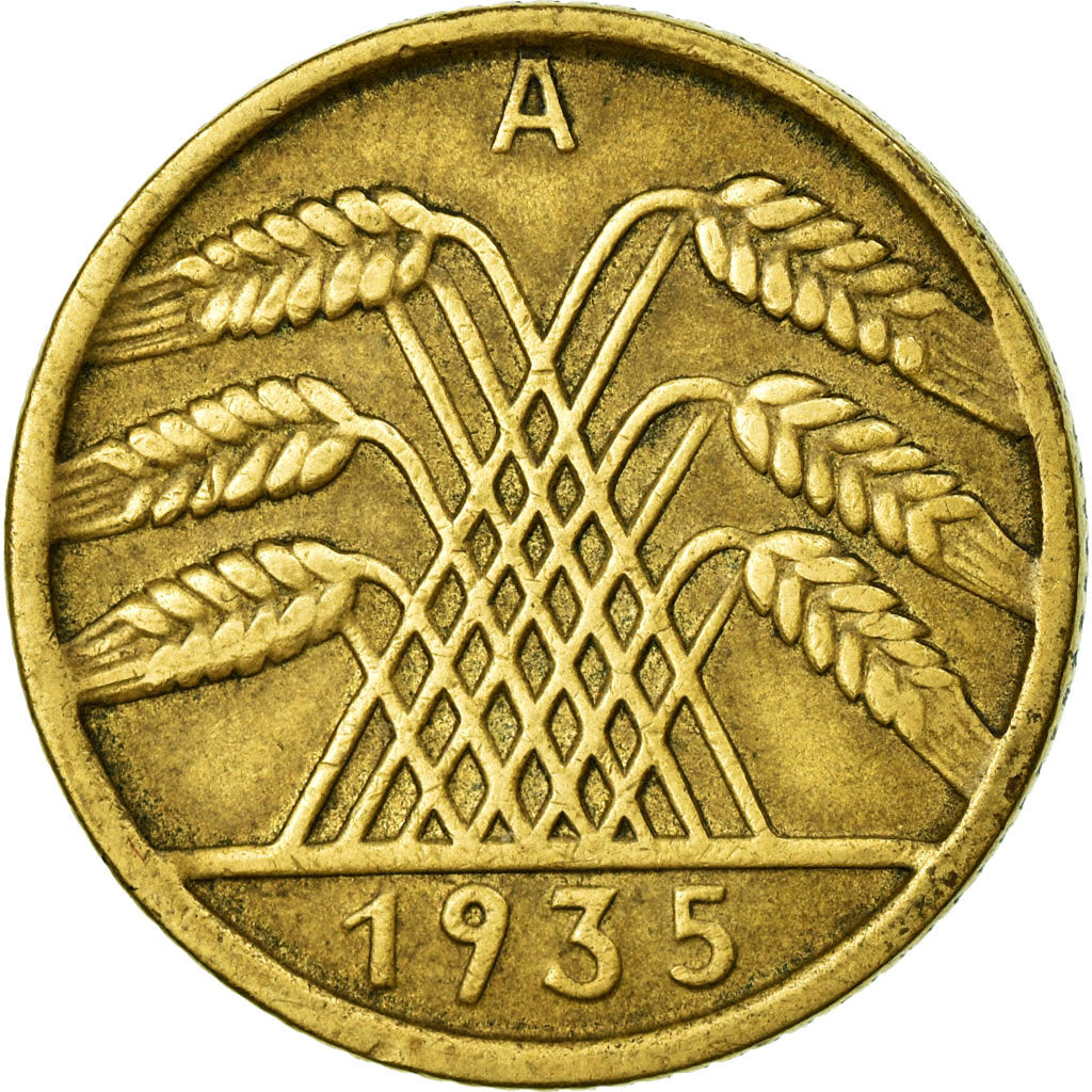 Coin, GERMANY, WEIMAR REPUBLIC, 10 Reichspfennig, 1935, Berlin, EF(40-45)