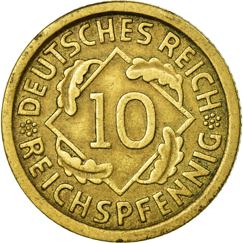 Coin, GERMANY, WEIMAR REPUBLIC, 10 Reichspfennig, 1935, Berlin, EF(40-45)