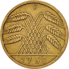 GERMANY, WEIMAR REPUBLIC, 10 Reichspfennig, 1930, Stuttgart, EF(40-45), KM 40